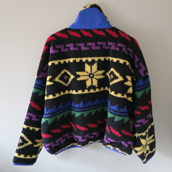 NWOT Polo Ralph Lauren L Tribal Gorpcore Indie Sleeze Ski Teddy Fleece Jacket - Picture 13 of 16